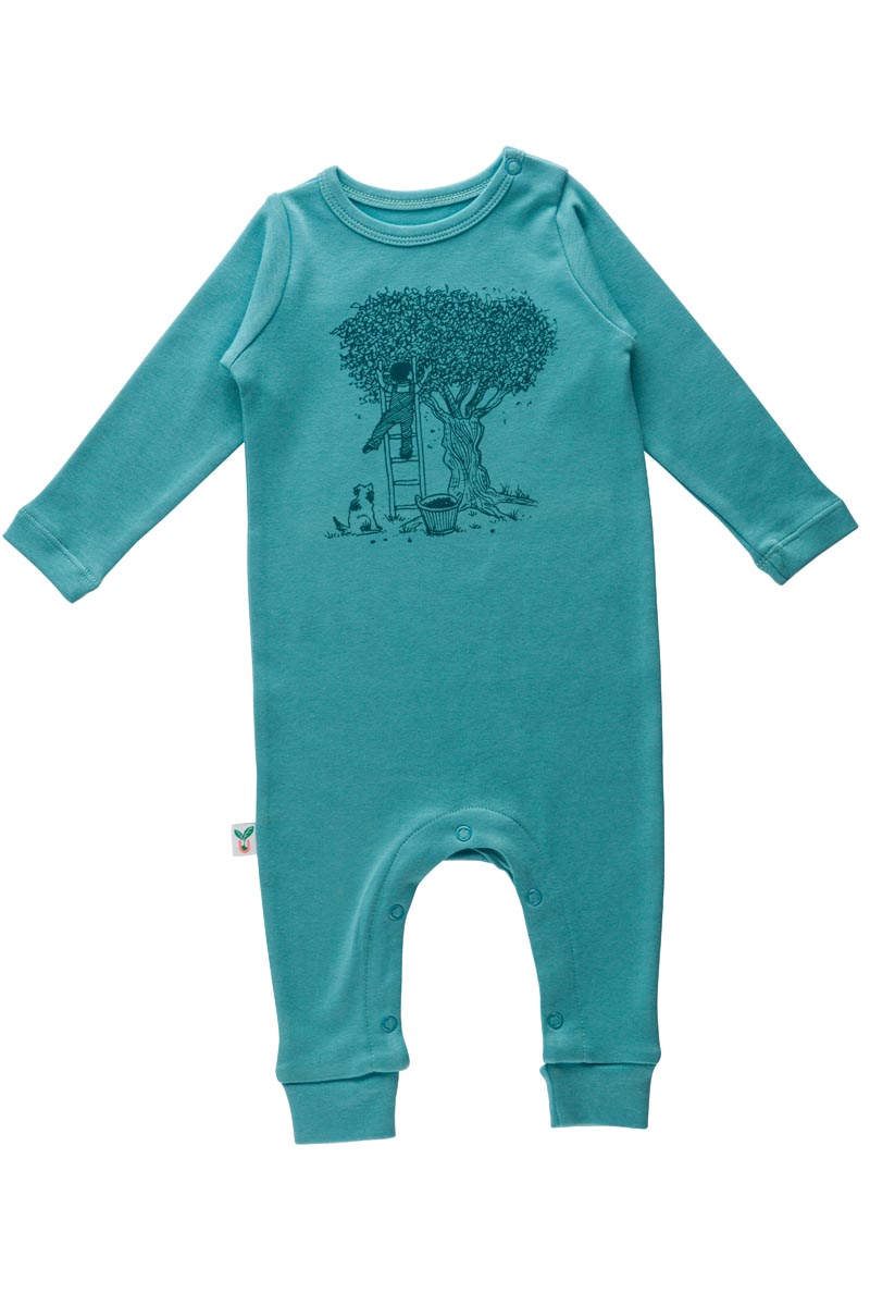 Green Footless Bodysuit