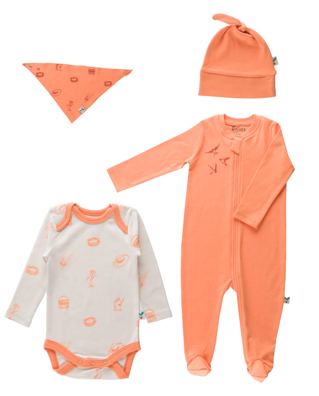 Orange Newborn Set